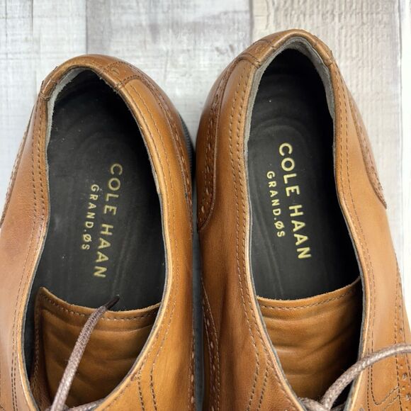 Cole Haan Modern Essentials Men\'s 10.5 Plain Toe Oxford Dress Shoes British Tan main image 9